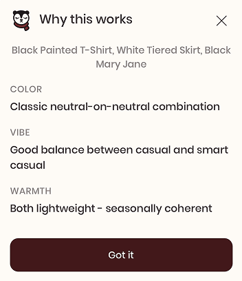 Why this works – style recommendation